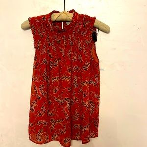 Maeve by Anthropologie Tiger print sleeveless blouse